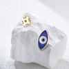 Dawapara Spilla da bavero Occhio Malvagio Smalto Spilla Greca Portafortuna Protezione Amuleto Accessori per Cappello Borsa Gioielli in Acciaio Inossidabile
