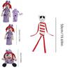 Der erstaunliche digitale Zirkus Plüsch Magische Zahl Zirkus Kaninchen Clown Puppe Lila Blase 15cm