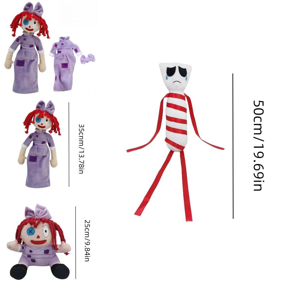 Der erstaunliche digitale Zirkus Plüsch Magische Zahl Zirkus Kaninchen Clown Puppe Lila Blase 15cm