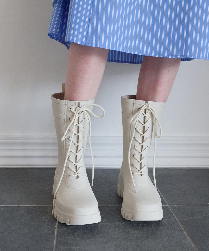 Rockfish Weatherwear Platform Laceup Rain Boots Middle - 3 Colors