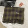 Tassel Winter Cashmere Scarves Plush Cape Wraps Retro Long Shawl  Autumn Winter