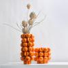 Fruit Relief Ceramic Vase Three-dimensional Orange Handmade Jar Flower Vase Ceramic Handicrafts Flowerpot Home Decoration
