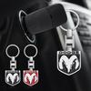 Car Keychain Car Emblem Gift with Key Ring Auto Accessories for SRT Ram 1500 Durango Journey Charger Challenger Caliber Caravan