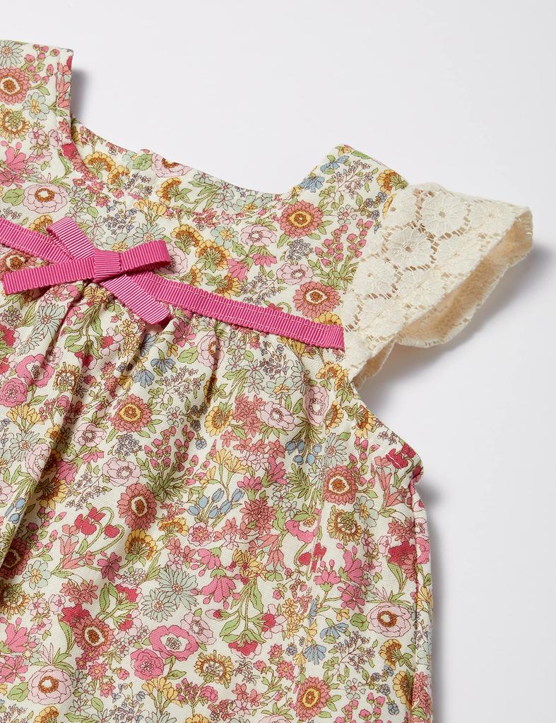 Pample Mousse Gauze Floral Print Russel Lace Milky Suit PK 70cm + N/C {Spring/Autumn} DP-91402