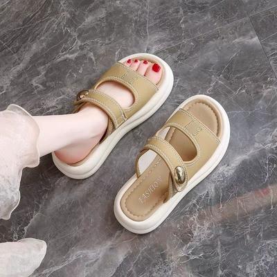 French with Skirt Sandals Women's Summer Wear 2025 New Soft-soled Non-slip Not Tired Feet Beach Thick-soled Cool Slippers