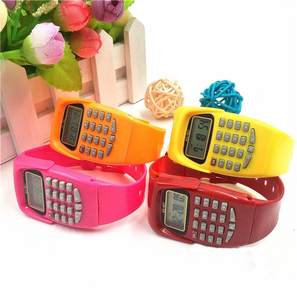 Children Watch Silicone Calculator Watch Electronic Calculator Date Electronic Watch Wrist Watch