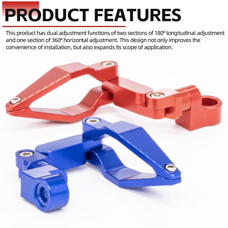 Motorcycle Cable Clip Front Brake Line Hose Clamp Holder Replacement Foldable Design Aluminum Alloy Oil Pipe Clamps Accessories