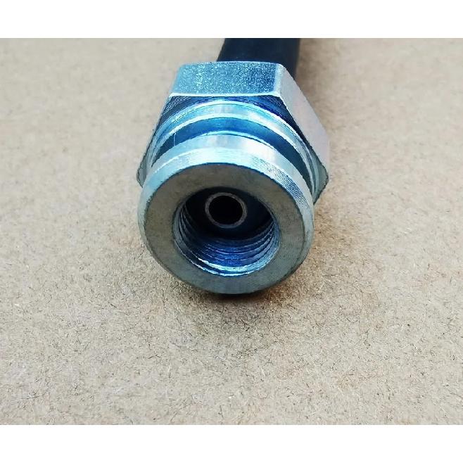1Pair 10mm 20° Banjo + 3/8-24 Female Inverted AN3 Stainless Braided Universal Hydraulic Brake Hose Clutch Oil Line Tube