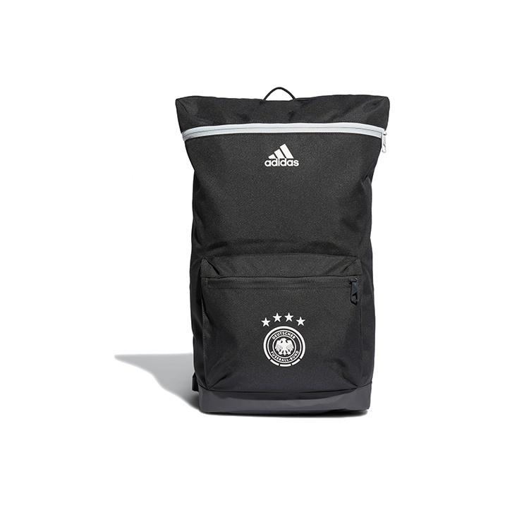 Adidas Recycled Polyester Plain Weave Fabric Sports Backpack Regular Unisex Charcoal Black One Size