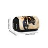 Cool Motorcycle Pattern Double Flip Fabric Pen Case Boy/Girls Best Gift 3D Pencil Pouch School Office Use Children Model WKA14