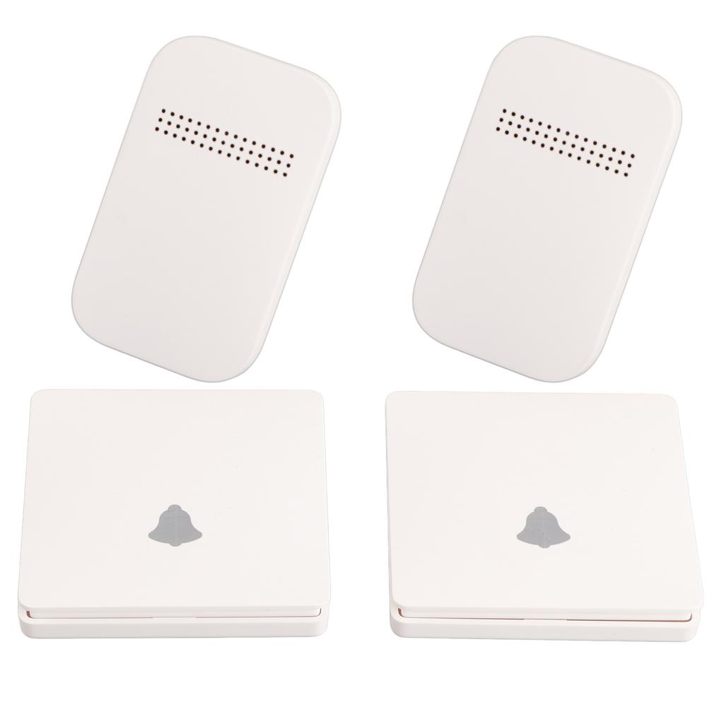 Self Powered Doorbell 2 for 2 433MHz 38 Ringtones Wireless Doorbell for Home AC