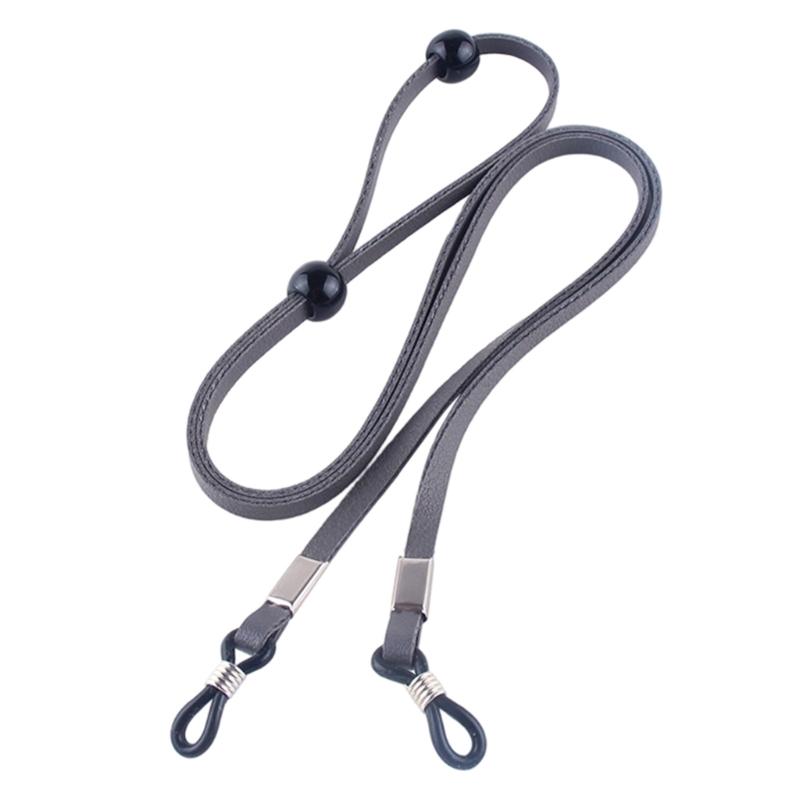 Glasses Holder Cord with Two Temple Sleeves and Sliding Length Adjusters, Adjustable Neck Cord for Keeping Eyeglasses Nearby