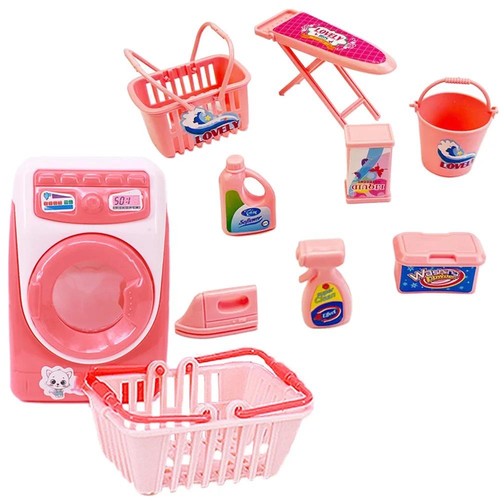 

1:12Мини Мебель Стиральная Машина Диспенсер для Воды Холодильник Набор Платьев для 30см Куклы и 1/6 BJD Кукольного Домика Аксессуары для Игрушек для Девочек