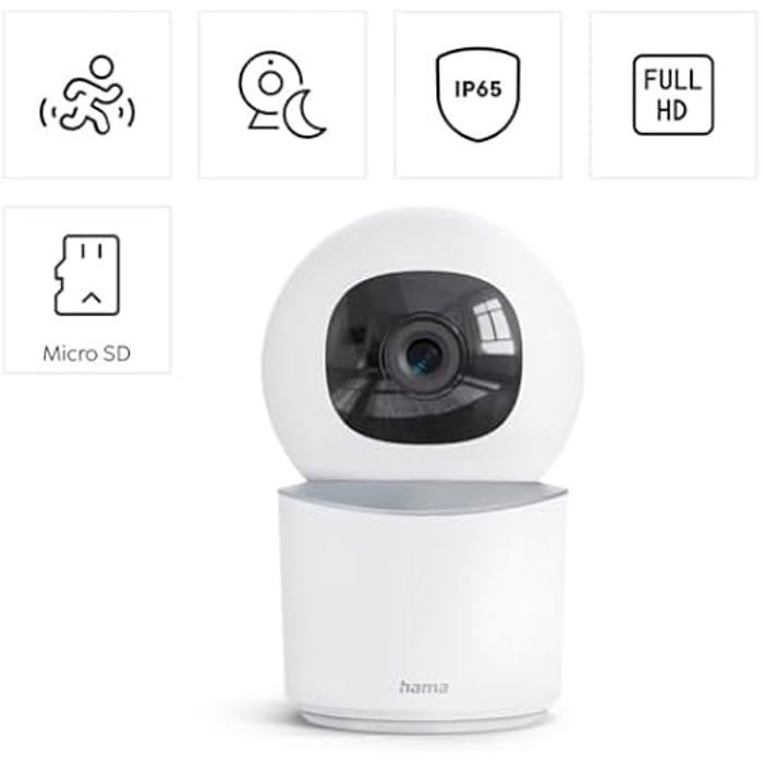 Surveillance Camera - HAMA - Smart - Full HD - Indoor - Rotating