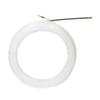 White Cable Pulling Tool 15m Length Wire Threader Flexible Fish Tape Puller  Construction Workers