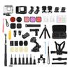 Action Camera Accessories Kit Sports Camera Accessories Set with Waterproop Housing Silicone Protective Case Selfie