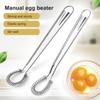 Egg Mixer Sturdy Good Elasticity Stainless Steel Hand Held Spring Whisk for Kitchen
