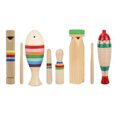 Wood Percussion Instruments Toy, Preschool Educational Learning Set Christmas Birthday Gift Sets for Toddlers Childrens