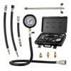 Compression Tester Adapter Kit, 9 Pcs Automotive Engine Cylinder Leak Down Compression Test, Accurate Dual Scale Pressure Gauge 0-300 Psi, with Long