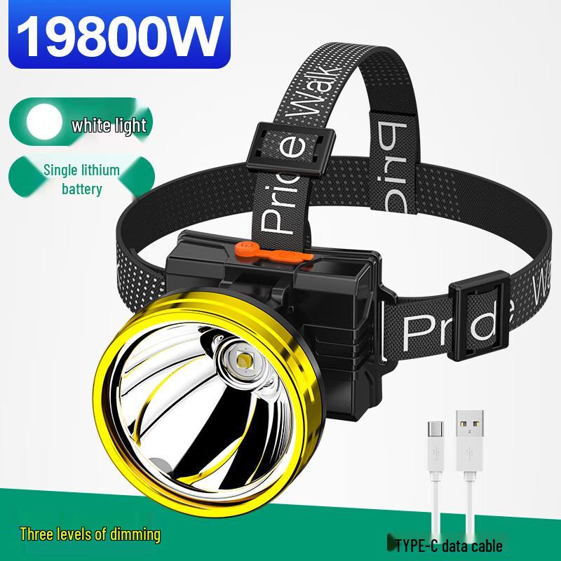 

HEIXIE Strong Light USB Rechargeable Headlamp Flashlight