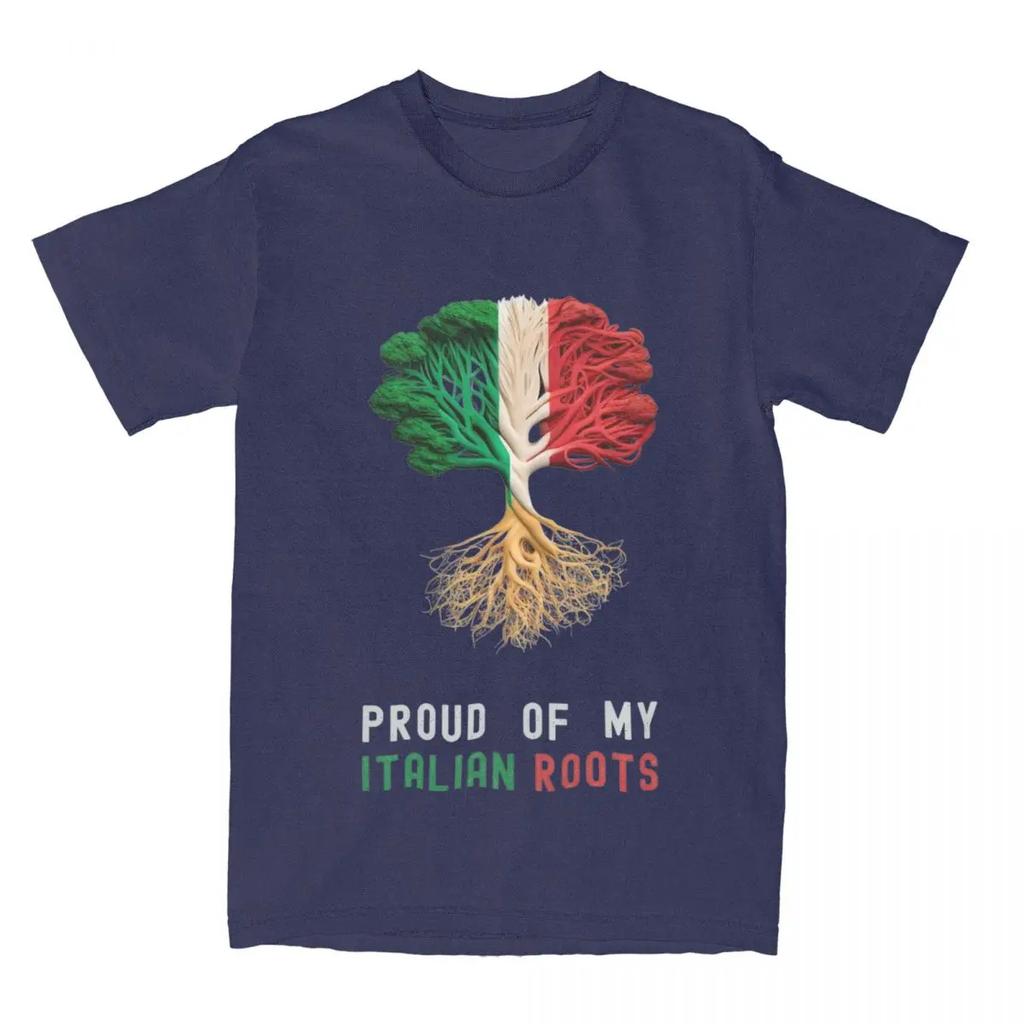 Männer Frauen Stolz auf meine italienischen Wurzeln Shirt Merch Italien Flagge Reines T-Shirt Kleidung Mode T-Shirts Erwachsene