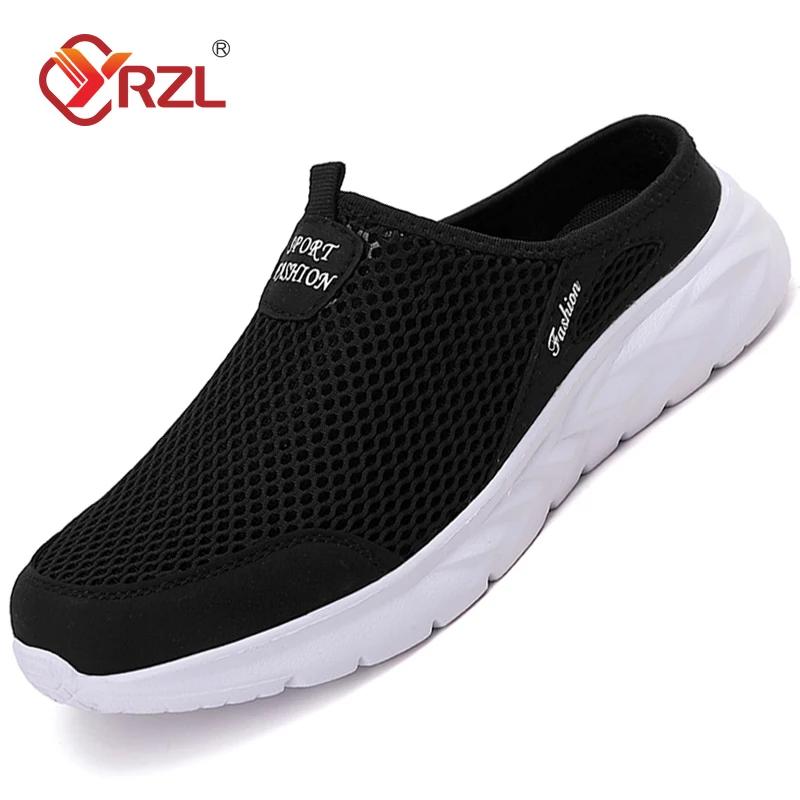 

Mens Mesh Half Sandals Summer Breathable Mens Shoes Outdoor Casual Walking Shoes Large Flat Light Mesh Slippers Sandals 39