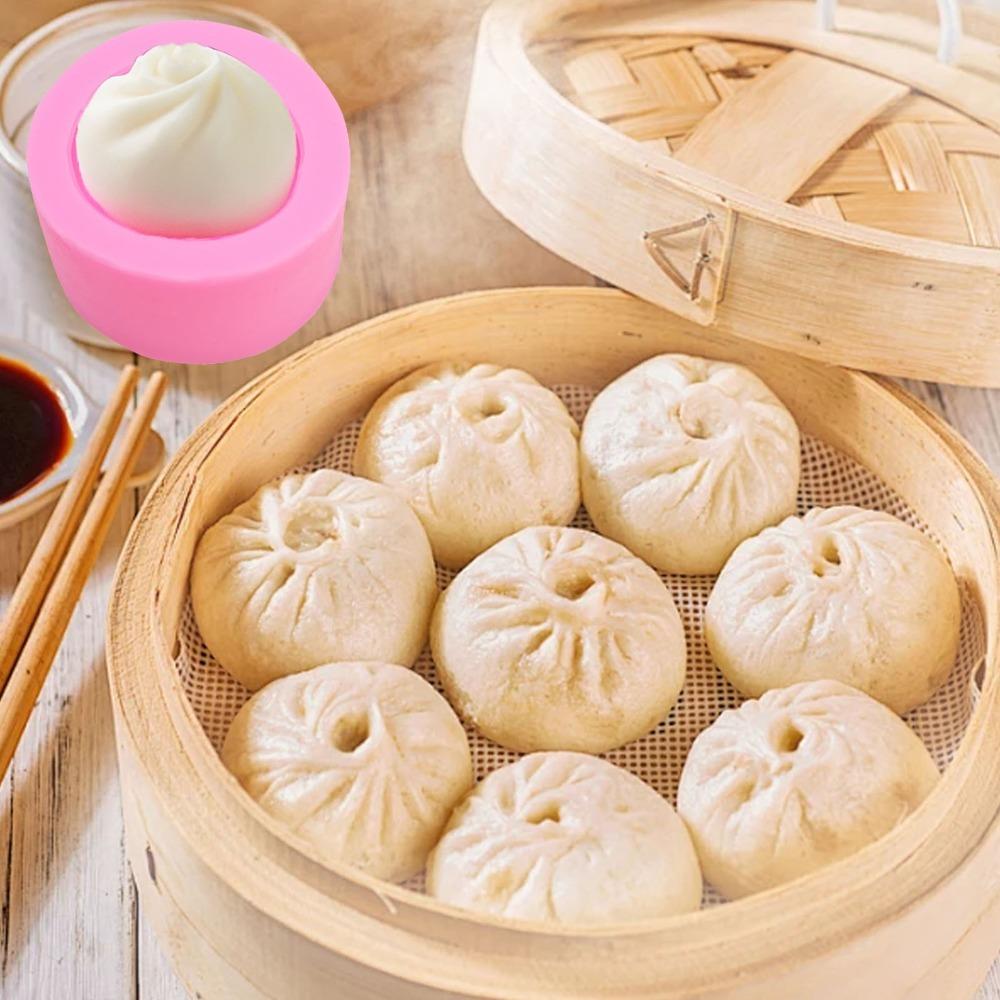 2pcs Silicone Steaming Dumpling Maker Non Stick Silicone Cooking Mould  Pie Making