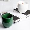 Easywin Glossy Ceramic Candle Holder - Minimalist Scented Soy Wax Ornaments