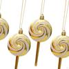4 Pieces Christmas Tree Hanging Ornament Lollipop Creative Xmas Pendant for