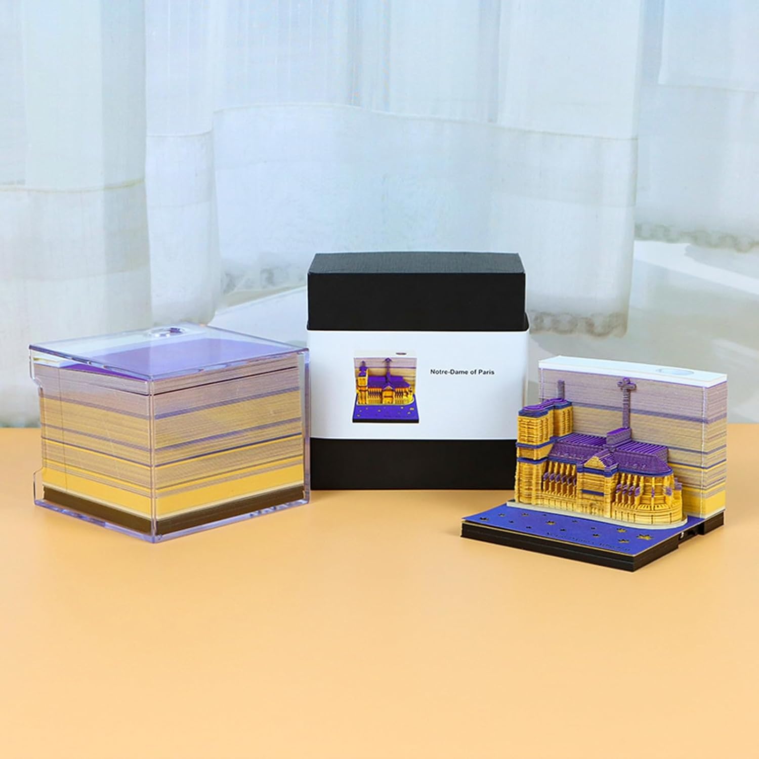 

3D Блокнот для заметок - 231 лист Блокнот для заметок без клеевого слоя 3D Блокнот DIY Бумажная резьба Арт Липкий блок для заметок с силуэтом Украшение для рабочего стола Подарок