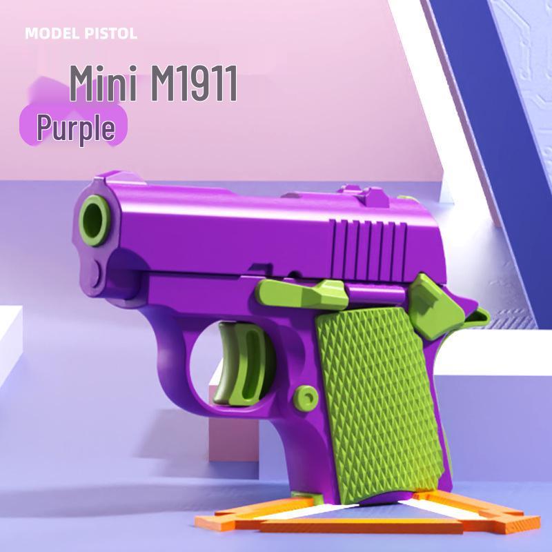 Kids' Interactive UFO Soft Bullet Gun - Parent-Child Shooting Toy with EVA Carrot Design