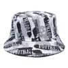 Design Print Letter Bucket Hat Spring Summer New Outdoor Sun Hats Fashion Football Letter Print Fisherman Cap Men