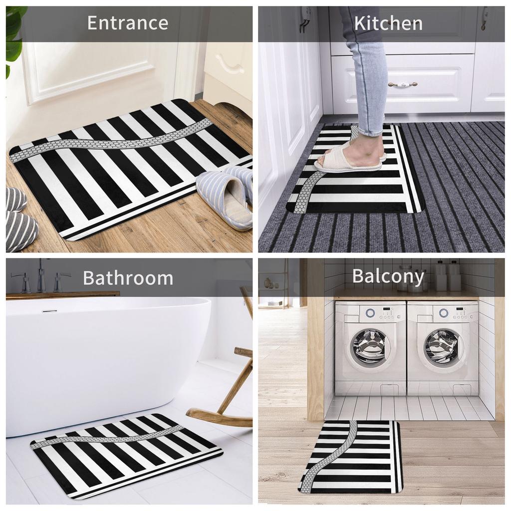 Demon Slayer Floor Door Bathroom Kitchen Mats Anti-Slip Indoor Doormat Garage Entrance Rug Carpet Footpad