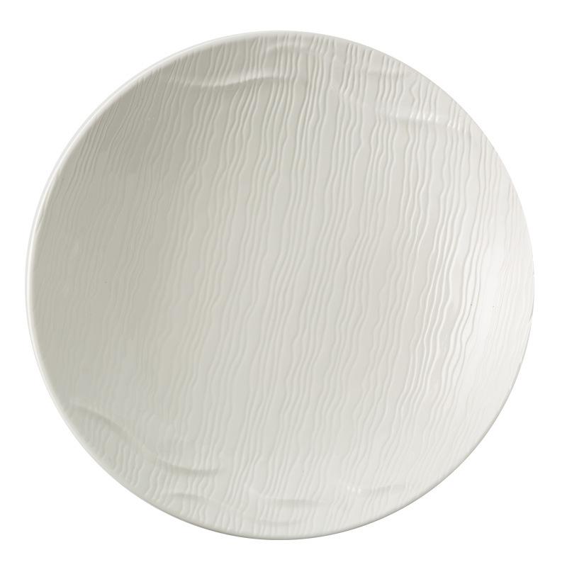 Creative Western Food Plate Household High-End Deep Plate Simple Pasta Plate Restaurant Ins Wind Plate Hotel Ceramic Tableware