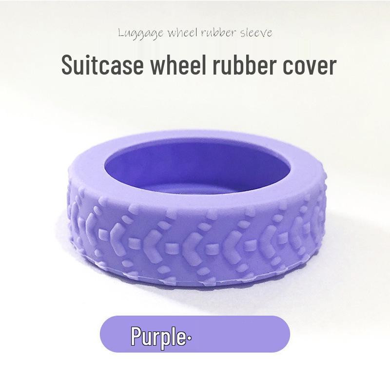 Silent Silicone Luggage Wheel Covers – Universal Suitcase Protector Accessory