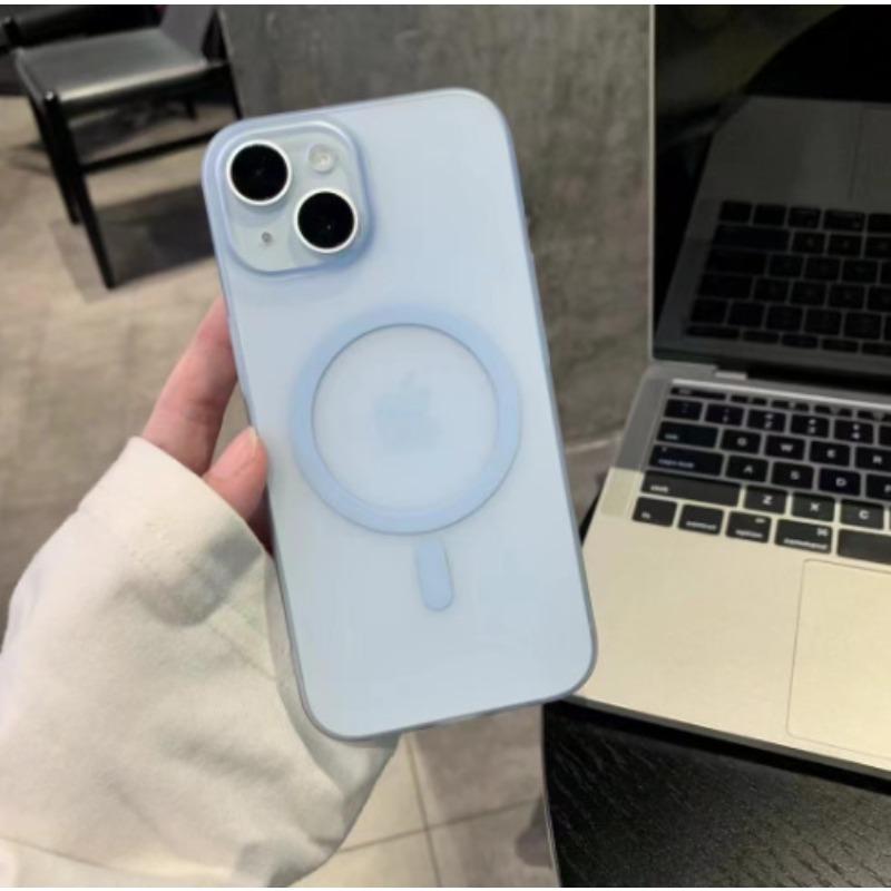 

Подходит для магнитного чехла для телефона Apple 15, ПК Ультратонкий Ледяной Туман, Защитный чехол для iPhone 16promax 14 с матовым покрытием iPhoneSE 2020