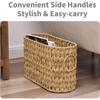 Creative Wicker Woven Toilet Paper Storage with Handles Large Capacity Bathroom Storage Basket Household Sundries Storage Basket
