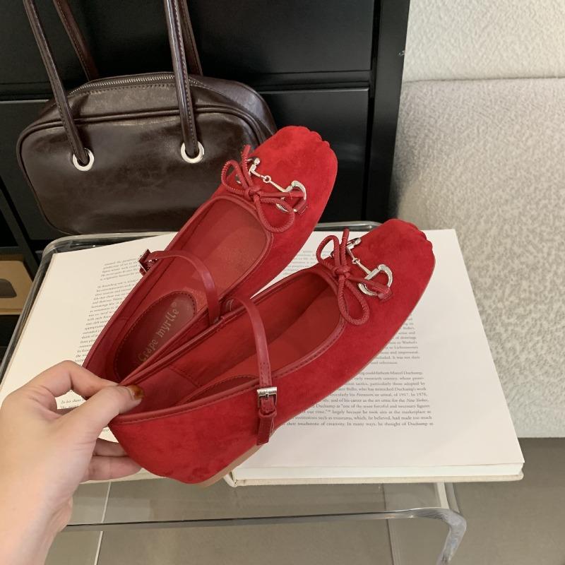 Anti-slip One-piece Lace-up Versatile Women's Single Shoes