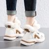 36-43 Winter Dames Grote Mode Pluche Casual Katoenen Schoenen Sneeuwlaarzen Warm Sportieve Papa Schoenen Dames Korte Laarzen