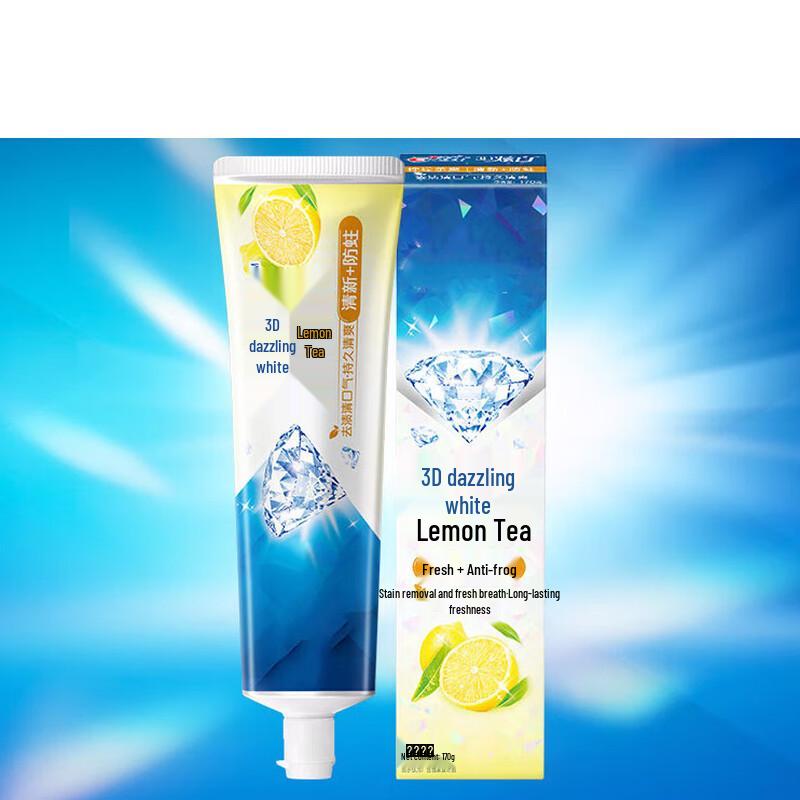 JINGRUIXIANG Whitening Lemon Tea Fluoride Toothpaste
