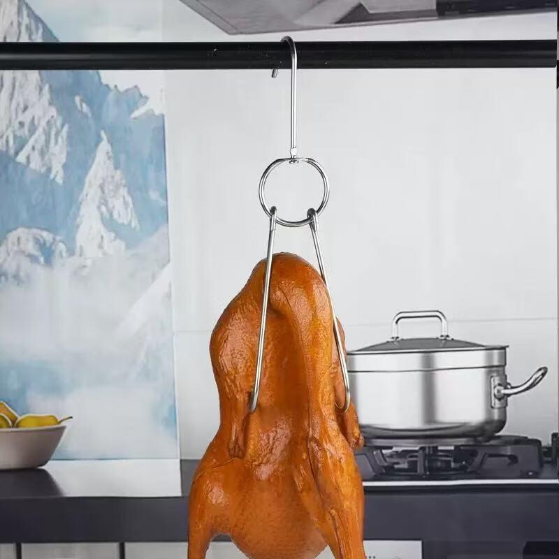 ZISIZ Stainless Steel Roasting Hooks (2-Pack)