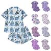 Children's Home Clothes Pajamas Set Short-sleeved Top Shorts Two-piece Set Outer Wear Play Cardigan Clothes