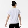 Short Sleeve Game Dynamotion Size 62JAC225 Women's Tennis/Badminton Shirt, Sweat-Wicking, Quick-Drying, Fit, White, XL,