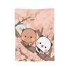 Bubu and Dudu Kawaill Couple Bears Blanket Fleece Cozy Super Soft Throw Blanket for Sofa Bedding Throws