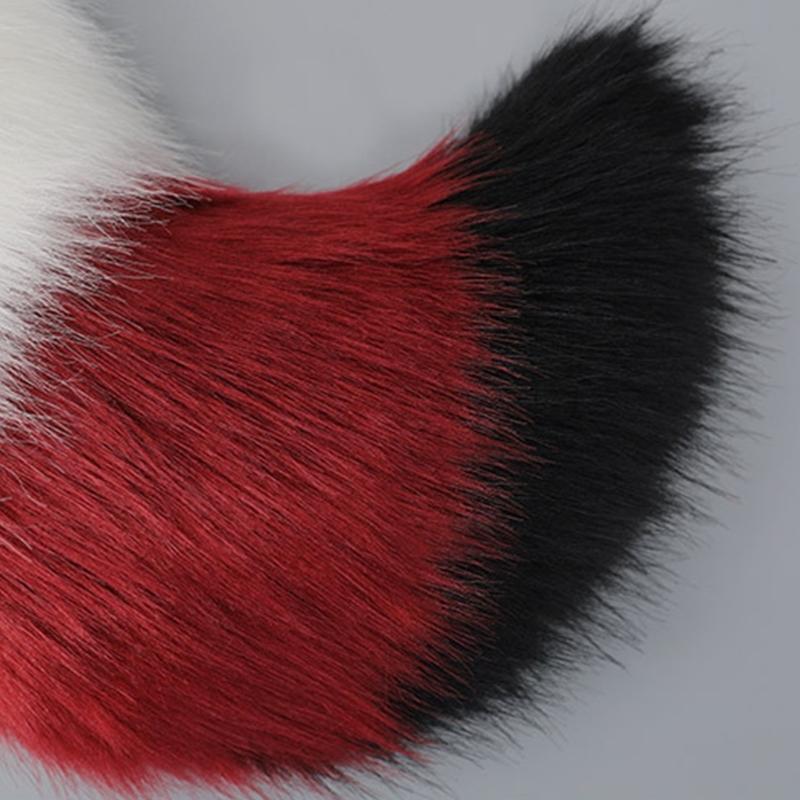 Cute Fox-Anime Beast Tail Handmade-Fox Ear Headband Lovely-Fox Tail Themed Party Costume Cosplay Props for Festivals