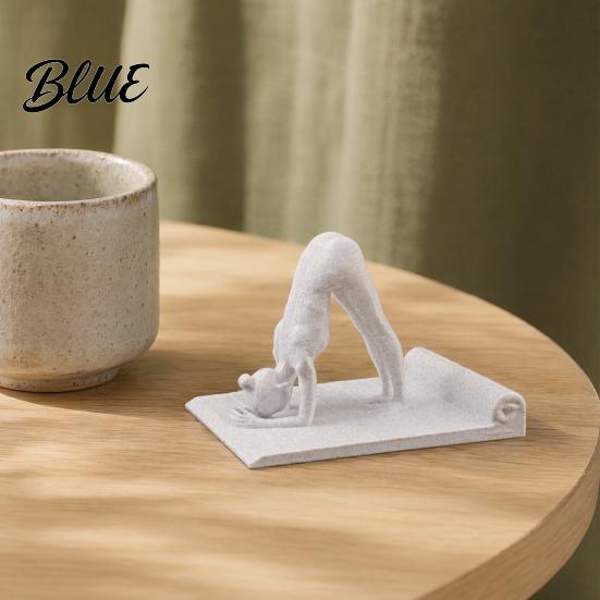 3D Printed Phone Desktop Decoration Pose Universal Figurine Holder Yoga Mobile Stand Ornament for Home Office