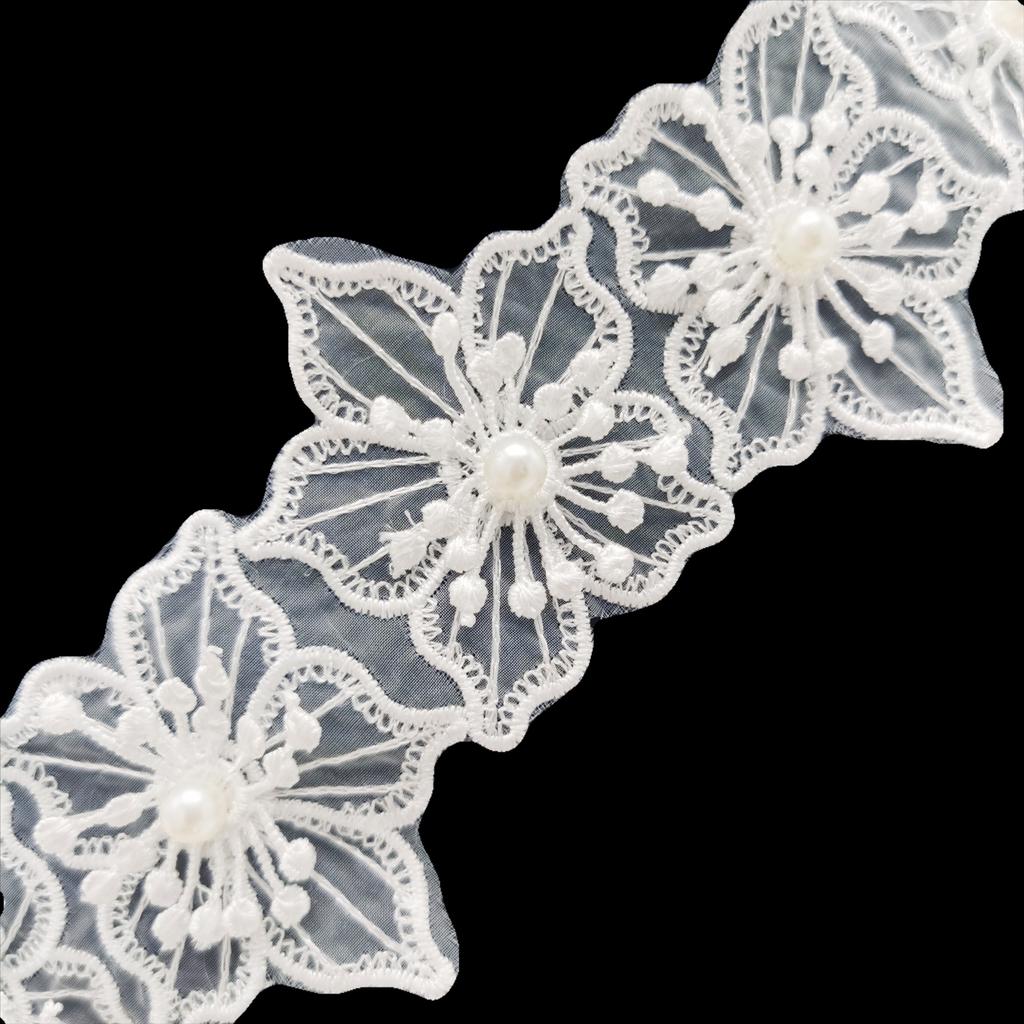 Lolita Organza Embroidered Lace Beads Barcode Women'S Clothing Children'S Jewelry Diy Clothing Accessories