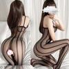 New Black Striped Body Stocking Women Sexy Lingerie Crotchless Fishnet Bodysuit Fancy Underwear Erotic Pajama Porn Sex Costume