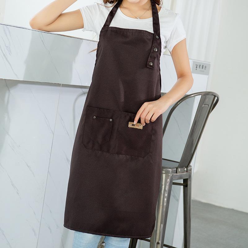 Custom Printed Tie-Waist Apron for Cafes and Milk Tea Shops