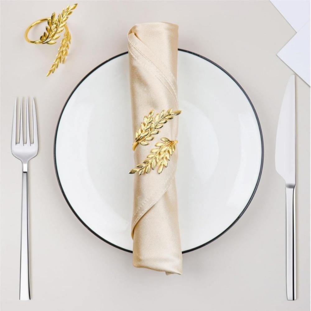 1/6/12pcs Modern Minimalist Napkin Holder Metal Dinnig Table Decoration Napkin Ring Buckles  Kitchen